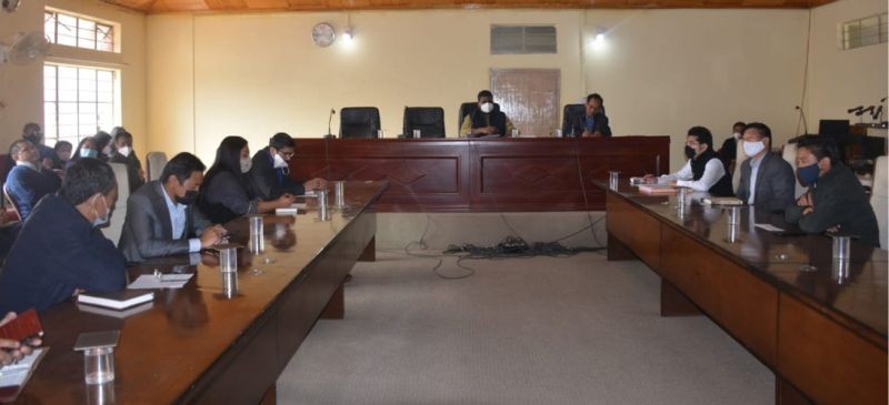 Mon District Planning & Development Board meeting held at the Conference Room of the Office of DC Mon on February 16. (DIPR Photo)